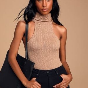 Sleeveless Turtleneck Bodysuit